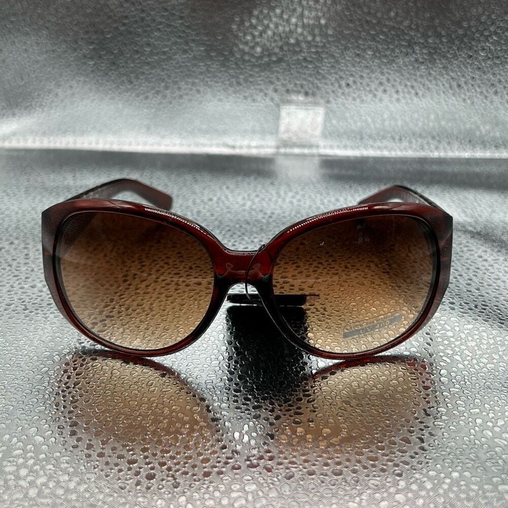 Garçon Vielle Modo Oversized Sunglasses Women’s Engraved Callout Arms Brown